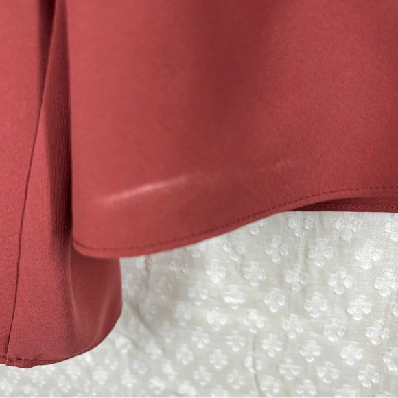 Amanda Uprichard Orange Brown Twist Front Top - Picture 2 of 6